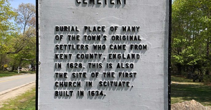Men of Kent cemetery signage