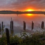 Sunset at Driftway Park in Scituate, Massachusetts