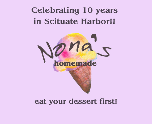 Nona's Homemade Ice Cream advertisement