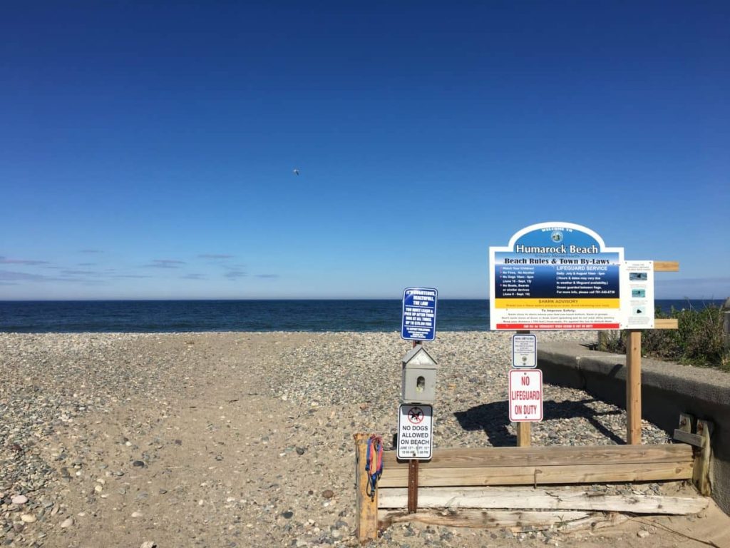 humarock beach sign